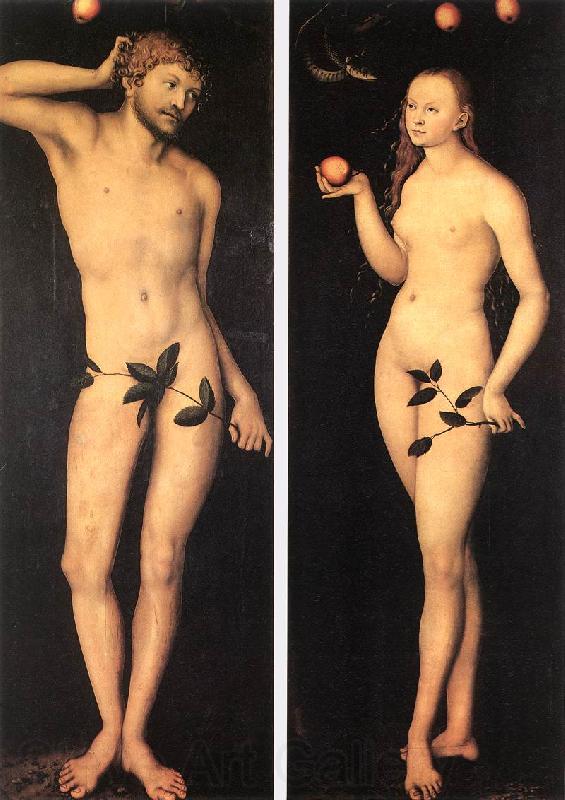 CRANACH, Lucas the Elder Adam and Eve fh France oil painting art